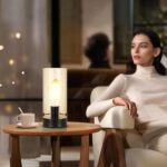 Table Lamp for Bedroom, Modern Glass Lamp Bedside Table Lamps for Night Stands w... - Image 4