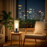 Table Lamp for Bedroom, Modern Glass Lamp Bedside Table Lamps for Night Stands w... - Image 5