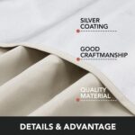 Deconovo Blackout Curtains for Bedroom Grommet Solid Thermal Insulated Curtain H... - Image 3