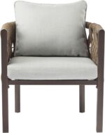 Christopher Knight Home Lena Patio Club Chairs Set of 2, Metal Accent Chairs, Ro... - Image 6