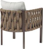 Christopher Knight Home Lena Patio Club Chairs Set of 2, Metal Accent Chairs, Ro... - Image 8
