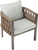Christopher Knight Home Lena Patio Club Chairs Set of 2, Metal Accent Chairs, Ro... - Image 14