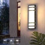 Sytmhoe 16in Exterior Wall Lights, 2packs Outdoor LED Dimmable Modern Porch & Pa... - Image 5