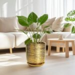 Ceramic Flower Pot for Indoor Plants - 10 Inch Plant Pot with Drainage Hole and ... - Image 5