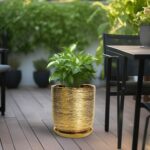 Ceramic Flower Pot for Indoor Plants - 10 Inch Plant Pot with Drainage Hole and ... - Image 6