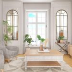 HQiJun Wall Mirror Window Decorative Mirrors Arched Farmhouse for Living Room Be... - Image 5