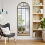 HQiJun Wall Mirror Window Decorative Mirrors Arched Farmhouse for Living Room Be... - Image 6