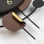 FLEBLE Modern Wall Clock Decorative Wall Clocks with Pendulum Silent Non Ticking... - Image 5