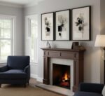 3Pcs Modern Abstract Floral Canvas Wall Art Minimalist Neutral Beige And Black F... - Image 4