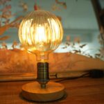 G40 LED Edison Bulb, Pumpkin Shape, Amber Hand-Blown Hard Glass, 4W 110-130V, E2... - Image 7