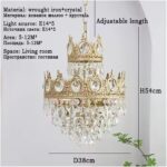 Modern Luxury LED Chandelier French Vintage Crystal Pendant Lamps for Living Din... - Image 4
