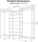 VIPEK S3 Freestanding Clothes Rack Heavy Duty Garment Rack 6-Tier Shoe Racks Clo... - Image 7