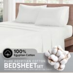 Luxury Egyptian Cotton King Size Sheet Set - 1000 Thread Count 6 Piece King Shee... - Image 3