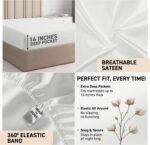 Luxury Egyptian Cotton King Size Sheet Set - 1000 Thread Count 6 Piece King Shee... - Image 5