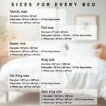 Luxury Egyptian Cotton King Size Sheet Set - 1000 Thread Count 6 Piece King Shee... - Image 7