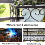 Hanging Railing Planter with Hooks, Iron Hanging Planter Holder, Balcony Plant H... - Image 3