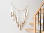 Decocove Large Macrame Wall Hanging with Wood Beads - Bohemian Wall Decor for Be... - Image 4