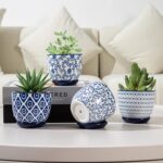 Ceramic Succulent Planter Pots - 3.5 Inch Small Flower Pot with Drainage Holes a... - Image 6