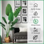 One 5 Foot Artificial Silk Bird of Paradise Palm Tree Potted Plant by Bagari - Image 7
