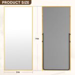 Antok Full Length Mirror, 71"x32" Floor Mirror with Stand, Hanging Mounted Mirro... - Image 4