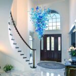 Longree Hand Blown Glass Chandelier, Modern Luxury Multi-Blue Chandeliers, 36" D... - Image 3
