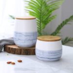 Kitchen Canisters Ceramic Food Storage Jar Containers with Airtight Seal Lid for... - Image 4
