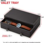 Stock Your Home Mens Valet Tray, Men's Jewelry Box, Night Stand Organizers and S... - Image 3