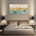 DZL Art A74675 Gold Abstract Canvas - Modern Contemporary Wall Art Decor Living ... - Image 3