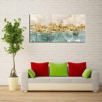 DZL Art A74675 Gold Abstract Canvas - Modern Contemporary Wall Art Decor Living ... - Image 4