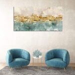 DZL Art A74675 Gold Abstract Canvas - Modern Contemporary Wall Art Decor Living ... - Image 5