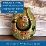 Gift Essentials Hummingbird Tabletop Ceramic Water Fountain - Relaxing, Bubbling... - Image 4