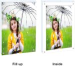 Premium Acrylic Photo Frame 4x6-5 Pack Gift Box Package, Clear Free Standing Des... - Image 3