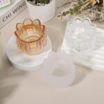 uxcell Glass Tea Light Candle Holder, Tulip Crystal Glass Votive Candle Holder f... - Image 5