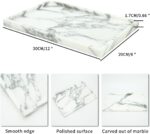 Real Luxurious Natural Marble Vanity Tray Genuine Marble Storage Tray for Home D... - Image 3