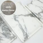 Real Luxurious Natural Marble Vanity Tray Genuine Marble Storage Tray for Home D... - Image 4