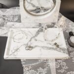 Real Luxurious Natural Marble Vanity Tray Genuine Marble Storage Tray for Home D... - Image 6