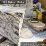 Real Luxurious Natural Marble Vanity Tray Genuine Marble Storage Tray for Home D... - Image 8