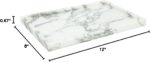 Real Luxurious Natural Marble Vanity Tray Genuine Marble Storage Tray for Home D... - Image 9
