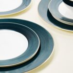 16-Piece Fine Bone China Dinnerware Set, Dinner Plates,Bowls and Mugs Set, Dishw... - Image 7