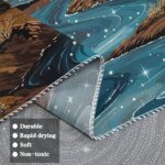 kampdream Snow Mountain Tapestry, Majestic Peaks and Creek Landscape Wall Hangin... - Image 9