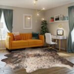 Brown Faux Cowhide Rug 6.2x7.6ft Washable Cowhide Rug No-Slip Animal Print Weste... - Image 8
