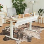 Brown Faux Cowhide Rug 6.2x7.6ft Washable Cowhide Rug No-Slip Animal Print Weste... - Image 10