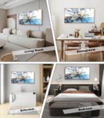 DZL Art WKA74975 Large Abstract Wood Framed Canvas Wall Art For Living Room Deco... - Image 3