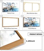 DZL Art WKA74975 Large Abstract Wood Framed Canvas Wall Art For Living Room Deco... - Image 5