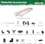 Waterfall Pool Fountain, LONGRUN Stainless Steel Waterfall Spillway for Pools an... - Image 3