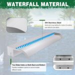 Waterfall Pool Fountain, LONGRUN Stainless Steel Waterfall Spillway for Pools an... - Image 4