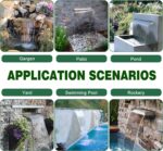 Waterfall Pool Fountain, LONGRUN Stainless Steel Waterfall Spillway for Pools an... - Image 8