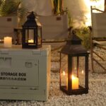 NEEDOMO Lanterns Decorative Outdoor&Indoor, Set of 2 Large Bronze Metal Lantern ... - Image 5