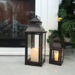 NEEDOMO Lanterns Decorative Outdoor&Indoor, Set of 2 Large Bronze Metal Lantern ... - Image 6