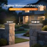 Outdoor Post Cap Light - IP65 Waterproof Stainless Steel External Column Light 9... - Image 3